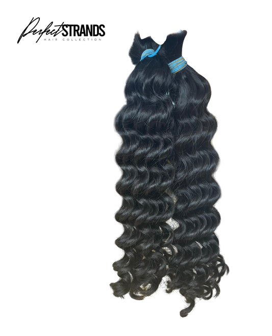 Burmese Curly Bulk Braiding Hair